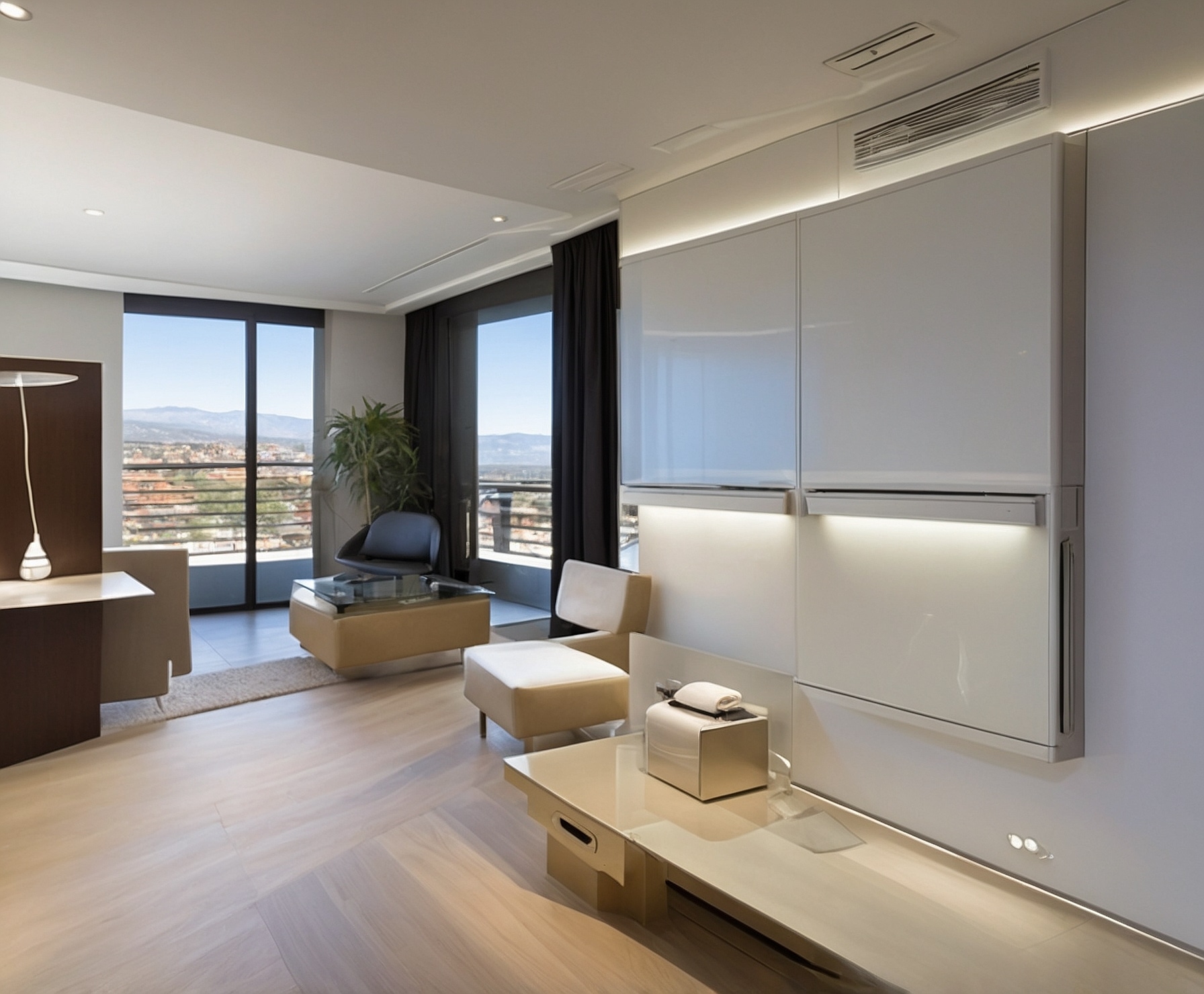 Instalación de aire acondicionado en hotel